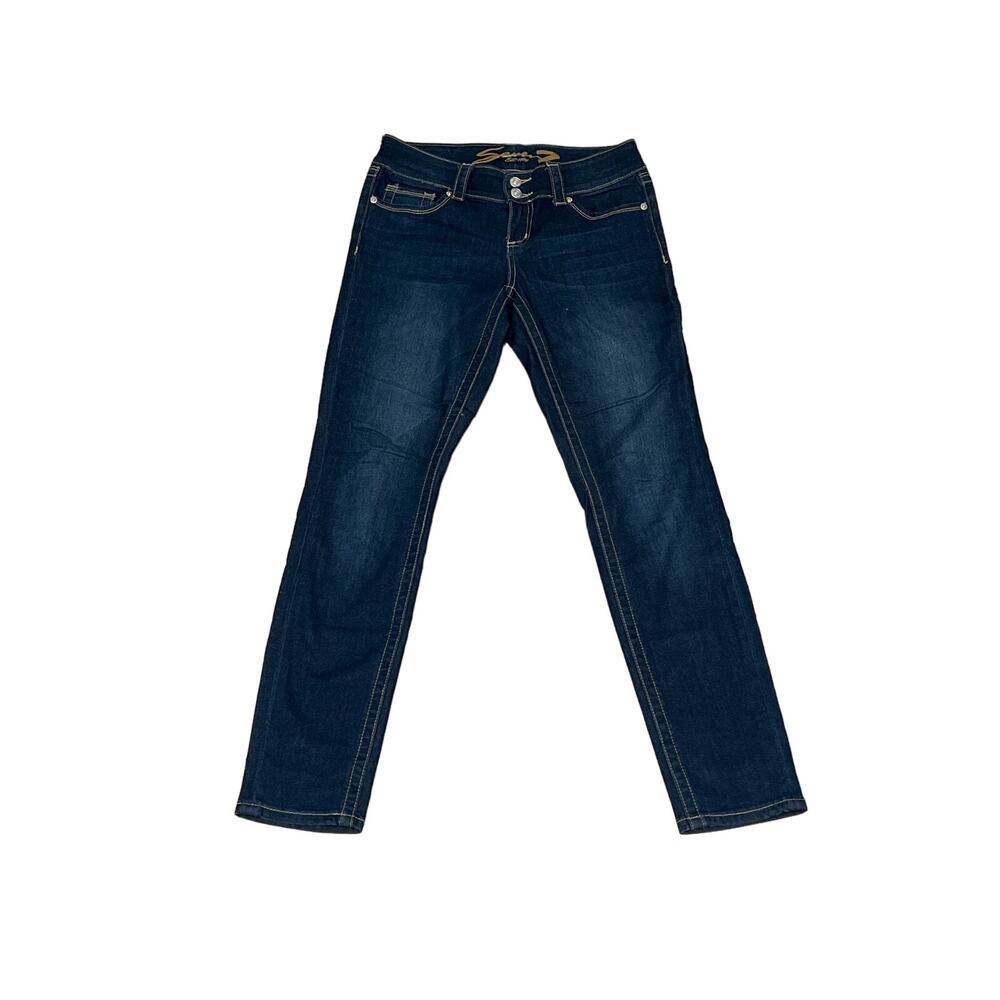 Seven, Dark Wash, low rise Skinny Jeans, Size 28, KB115